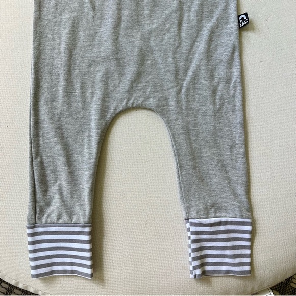Rags to Raches 3/4T Gray Party Bear Print Baby Romper Jumpsuit - Picture 2 of 7